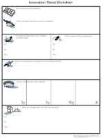 Innovation thesis worksheet